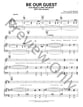 Be Our Guest piano sheet music cover